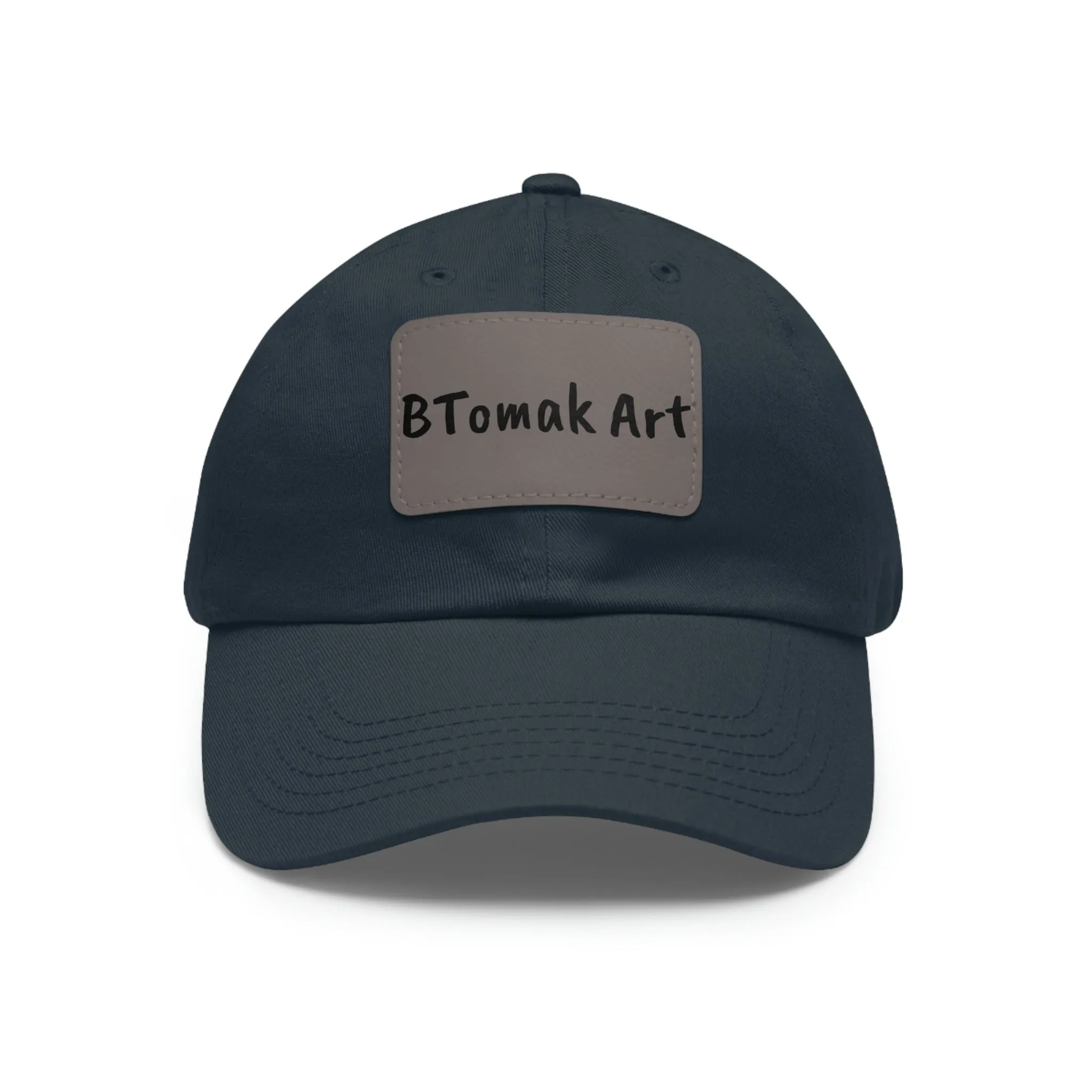 BTomak Art Dad Hat with Leather Patch