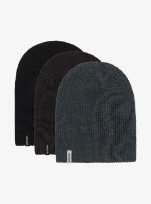 Burton DND 3 Pack Beanie Black / Phantom / Dark Slate