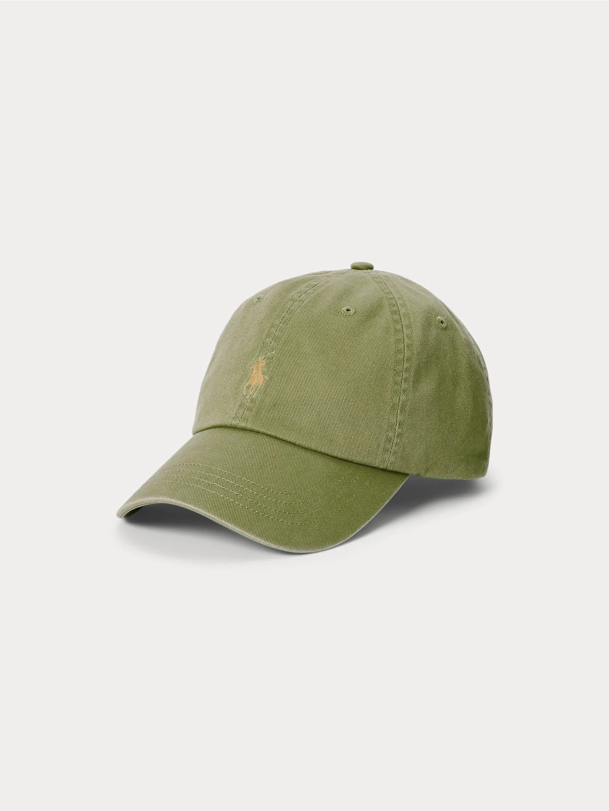 Cappello da Baseball in Chino di Cotone Verde