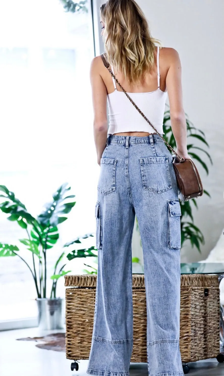 Cargo Denim Pants