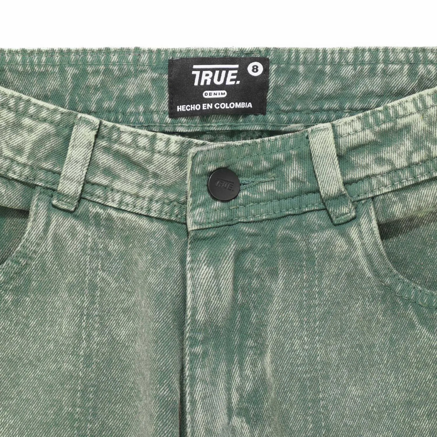 Cargo Multi-Pocket Pants - Washed Green