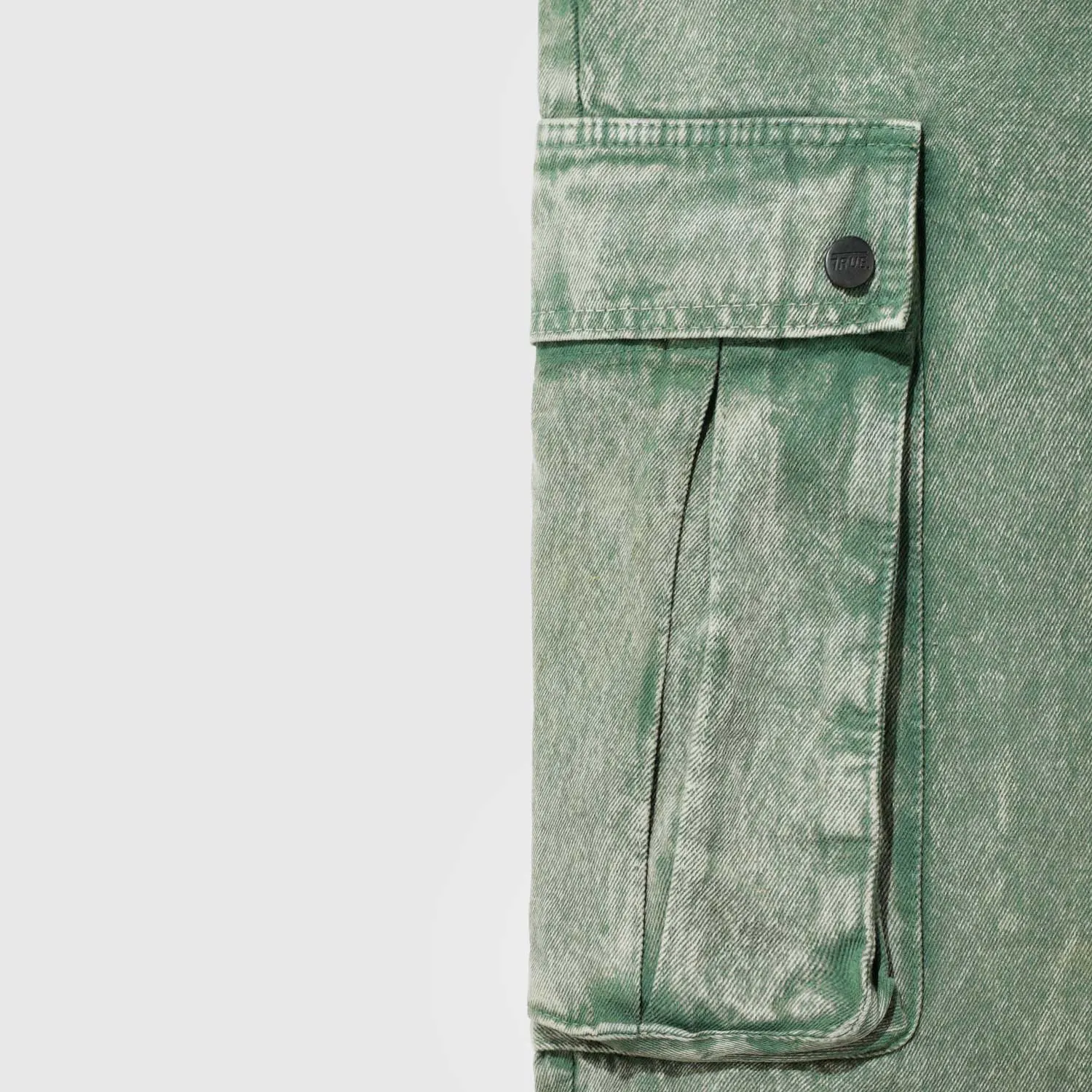 Cargo Multi-Pocket Pants - Washed Green