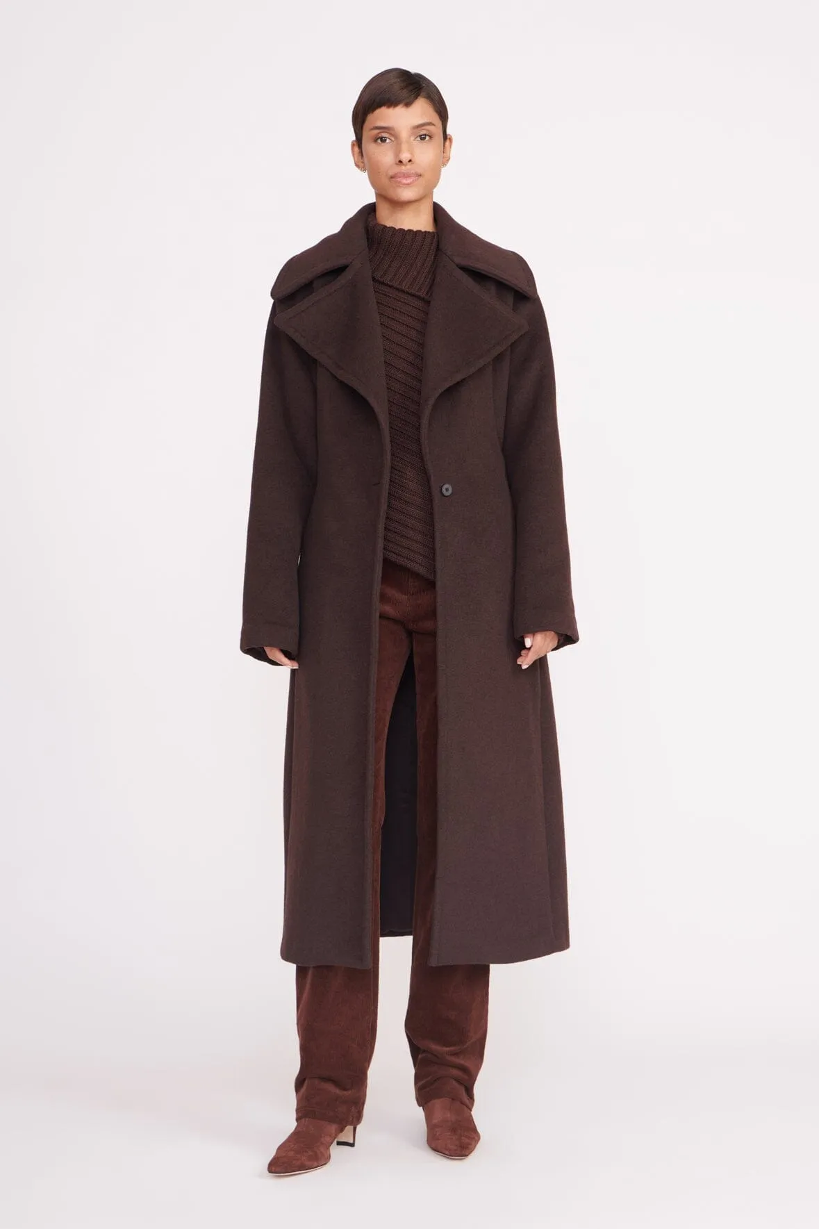 CARVER COAT | DARK CHOCOLATE