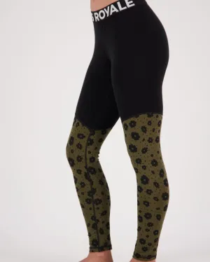 Cascade Merino Base Layer Legging - Aoraki Lily