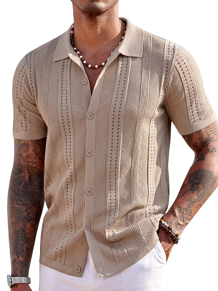 Casual Breathable Knit Beach Shirt (US Only)