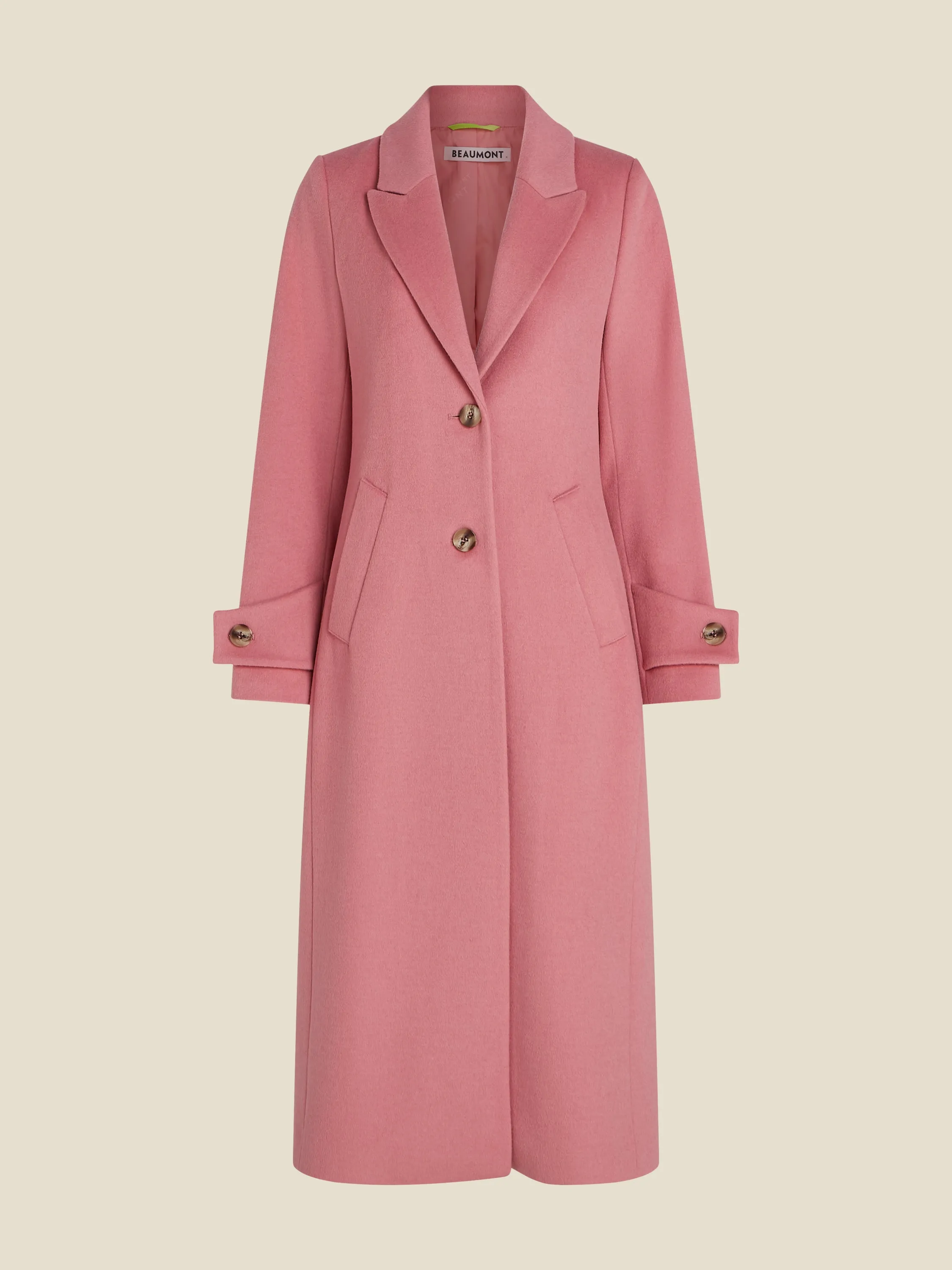 Charm long coat - Wild rose