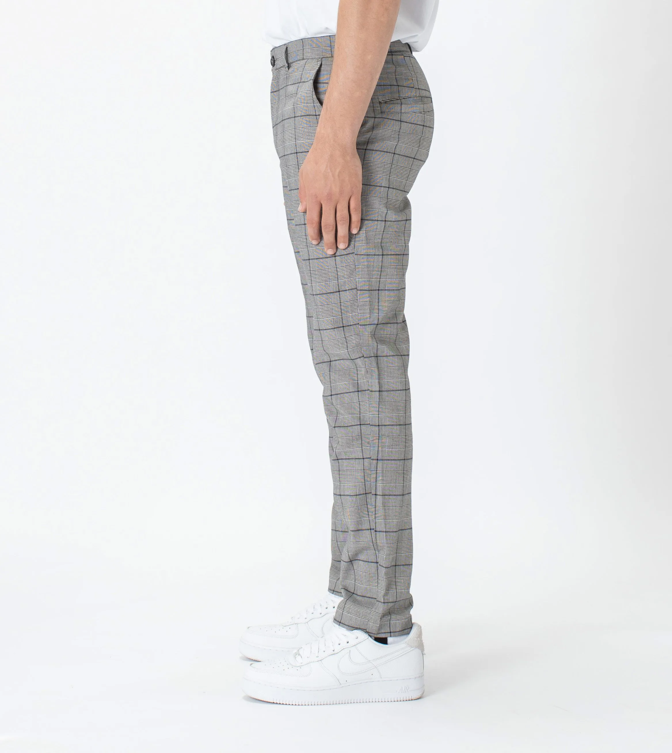 Check Kyoto Chino Grey/Indigo