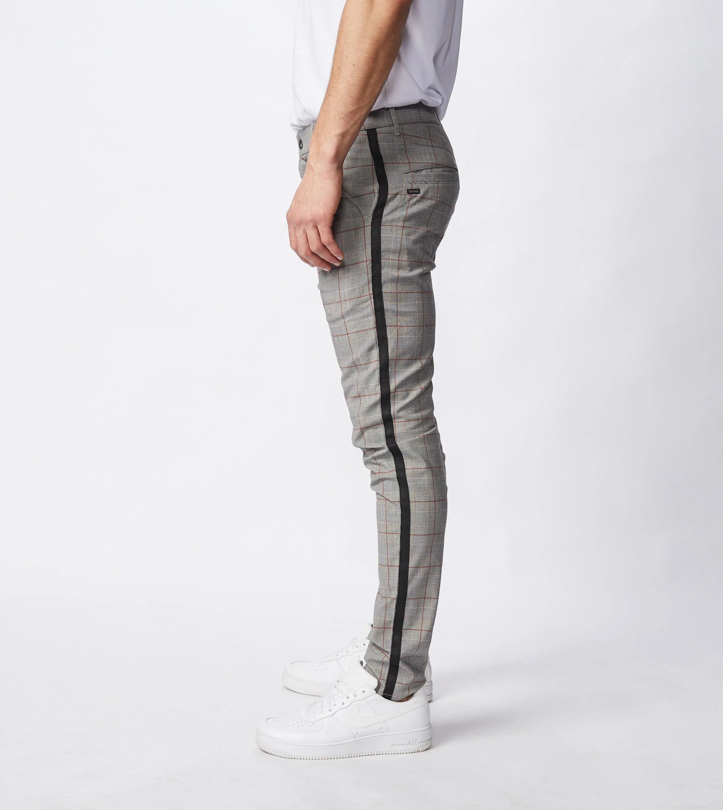 Check Sideline Snapshot Chino Grey Check