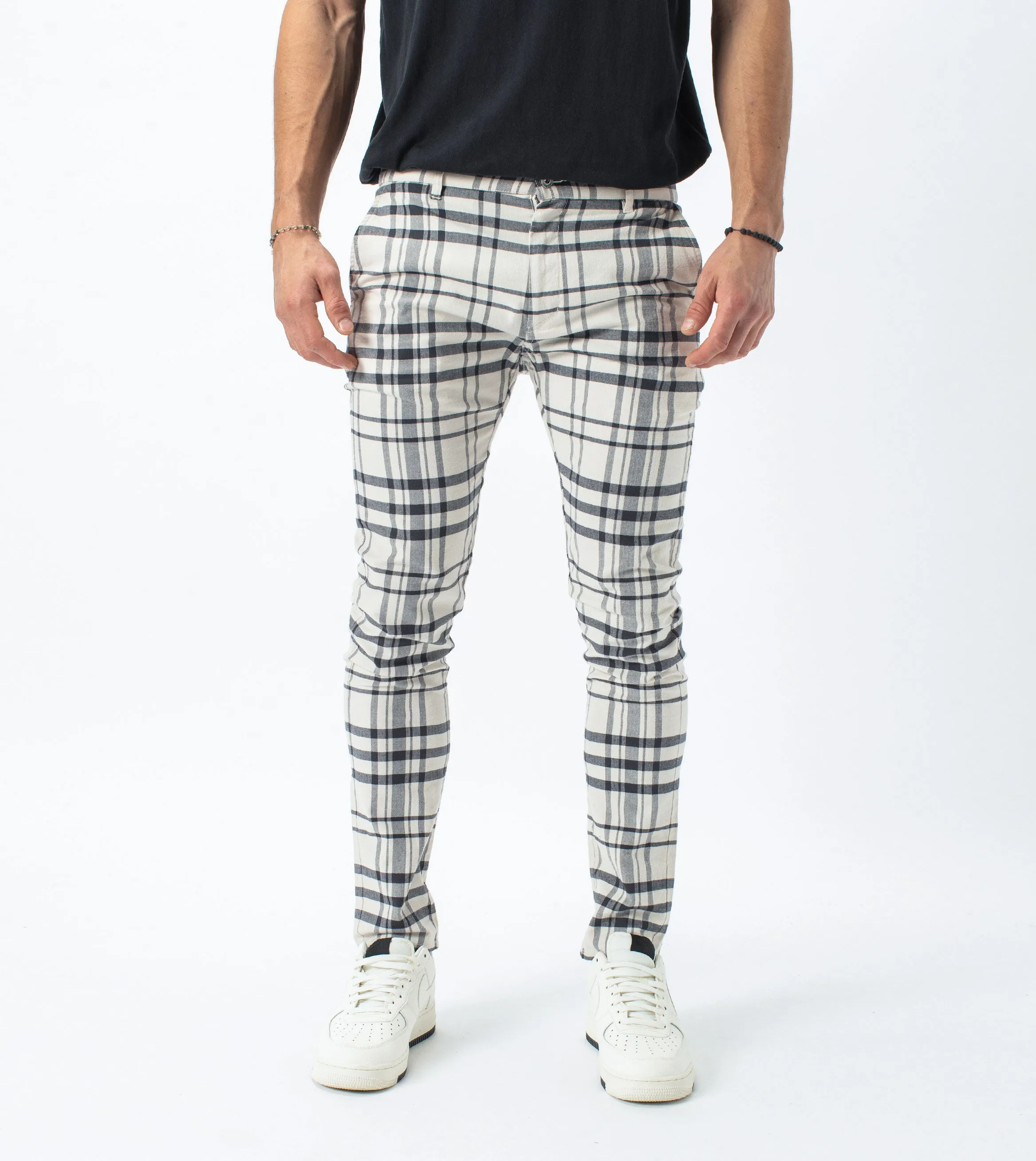 Check Snapshot Chino Milk/Vintage Black