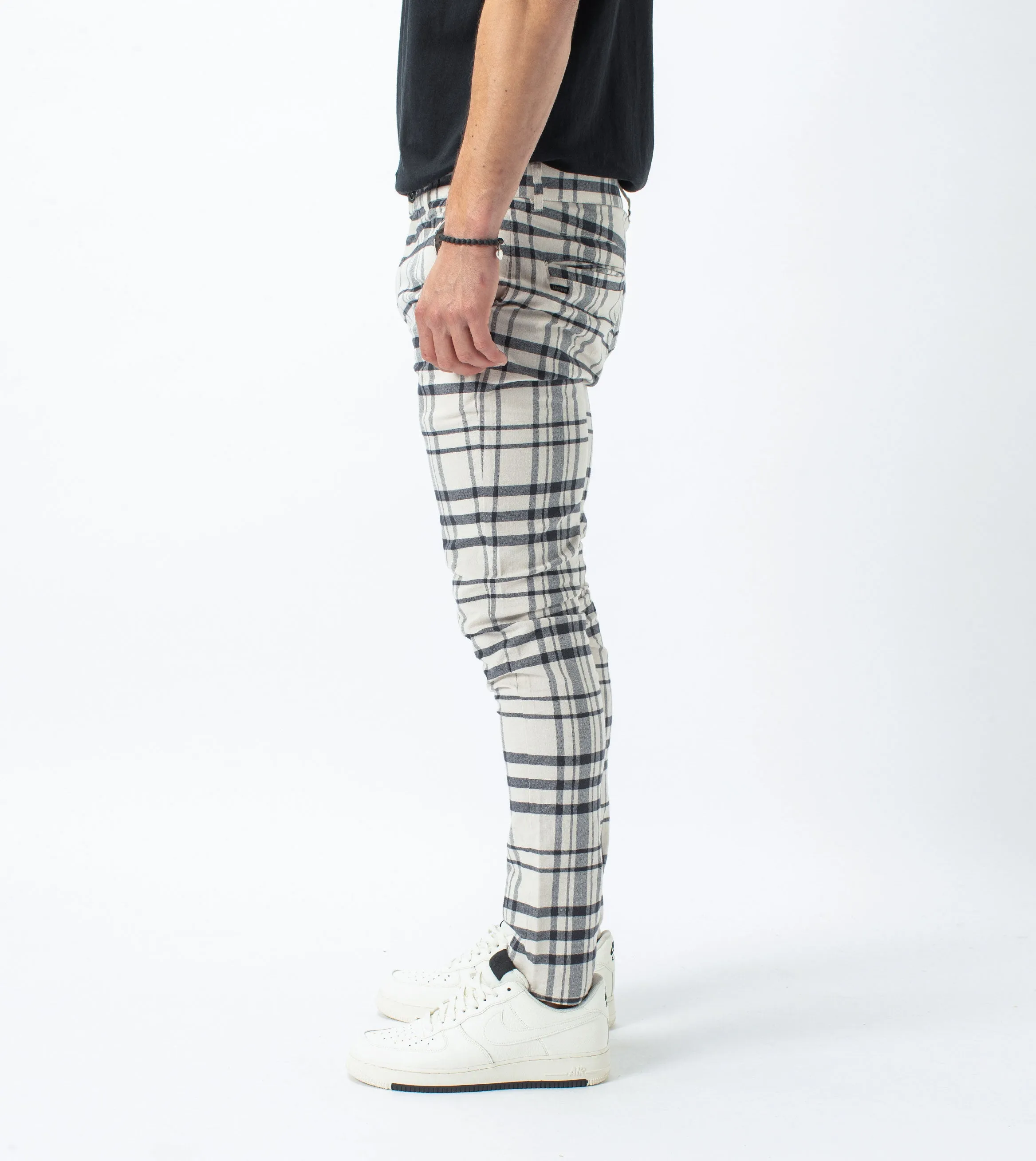 Check Snapshot Chino Milk/Vintage Black