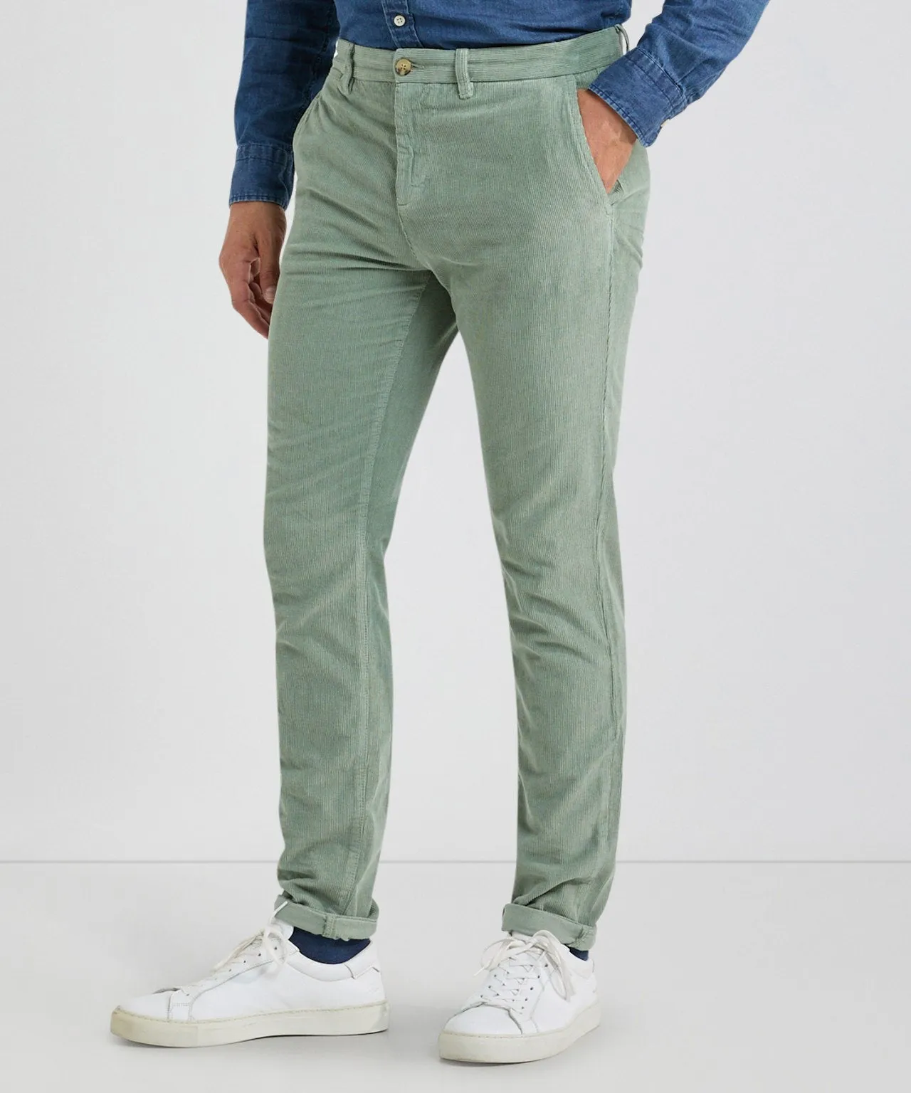 Chino Corduroy Slim Fit | Dark Sage