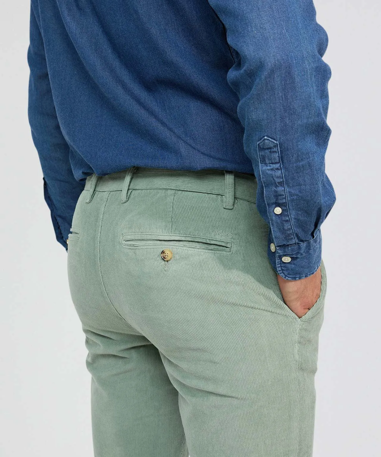 Chino Corduroy Slim Fit | Dark Sage