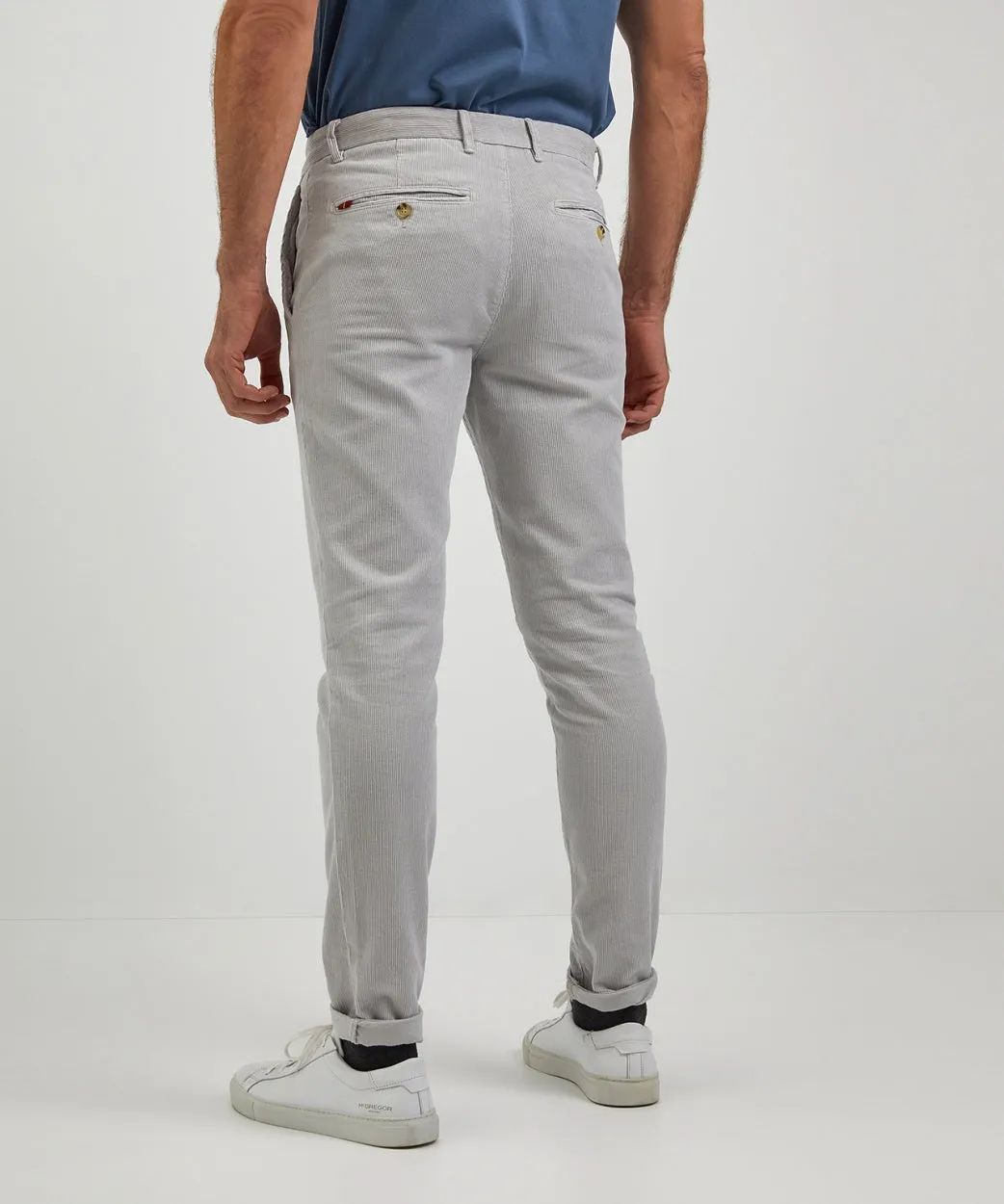 Chino corduroy slim fit | Light Grey