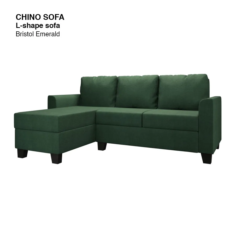 Chino L-shape 3 Seat with Chaise (Left Facing) Sofa