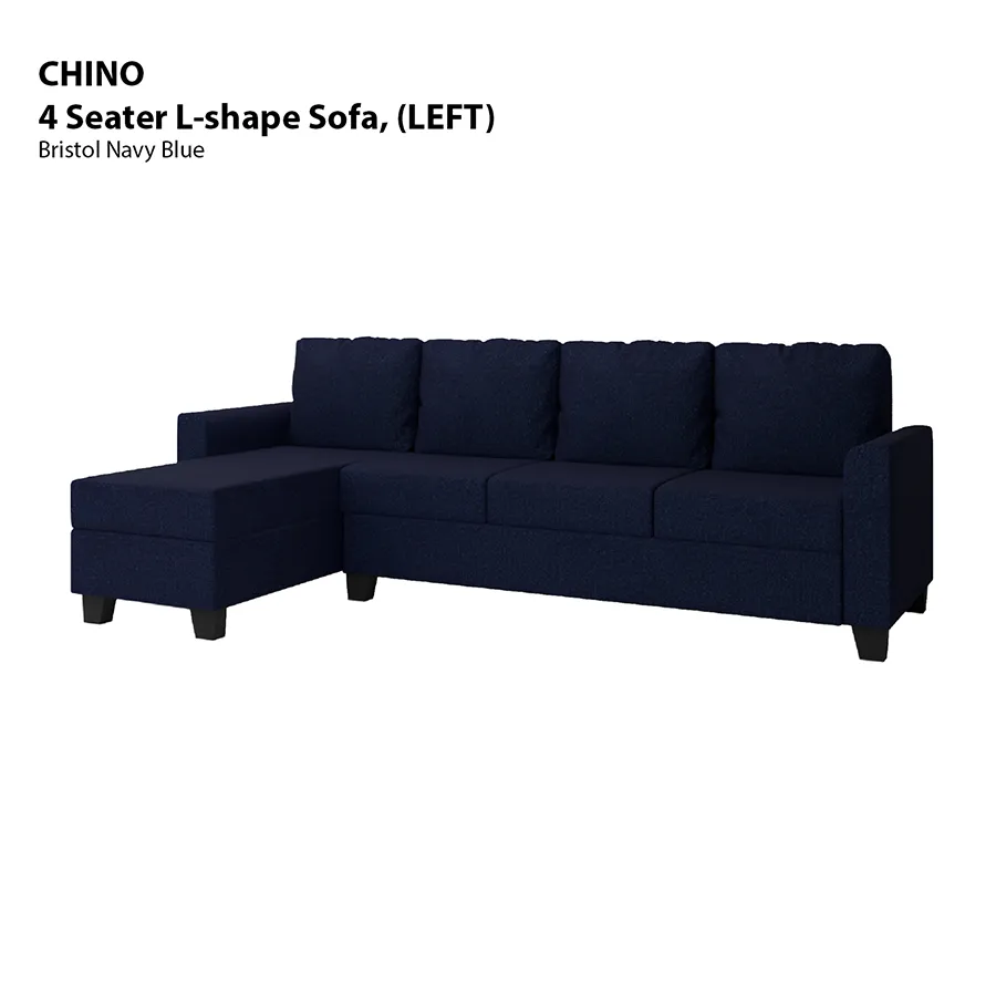 Chino L-shape 4 Seat with Chaise (Left Facing) Sofa