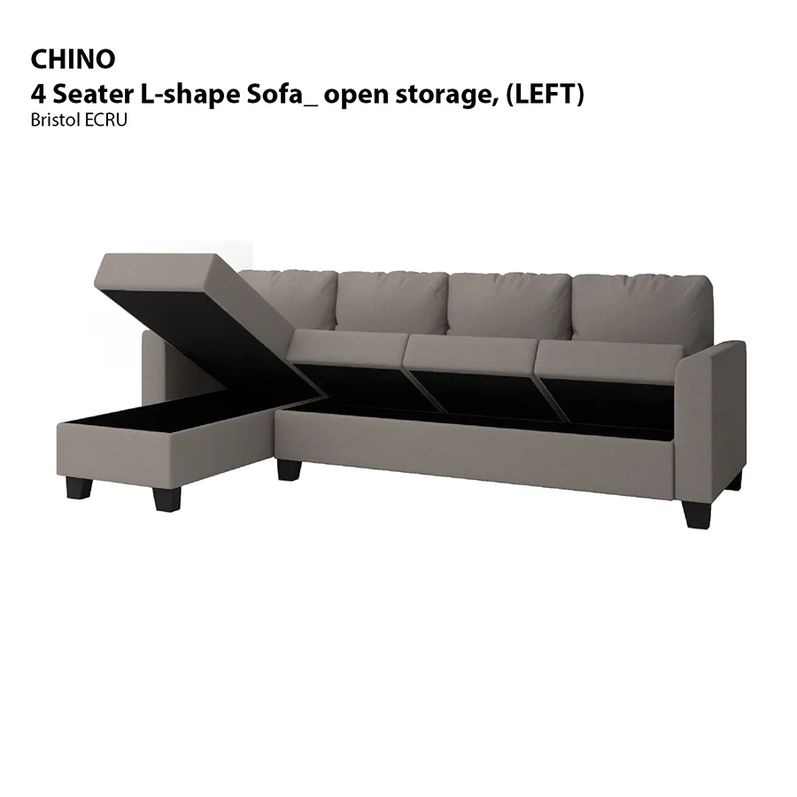 Chino L-shape 4 Seat with Chaise (Left Facing) Sofa