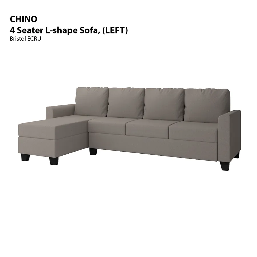 Chino L-shape 4 Seat with Chaise (Left Facing) Sofa