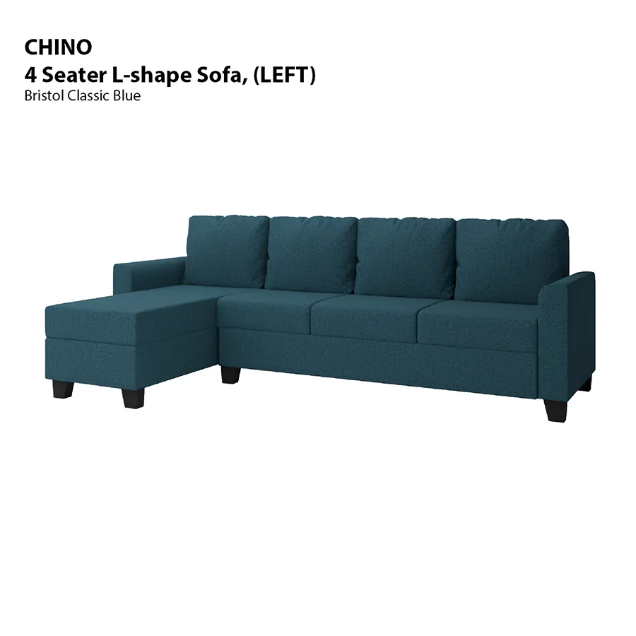 Chino L-shape 4 Seat with Chaise (Left Facing) Sofa