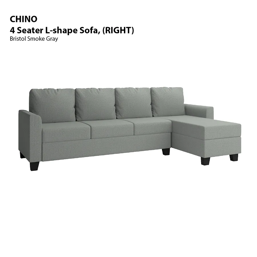 Chino L-shape 4 Seat with Chaise (Right Facing) Sofa