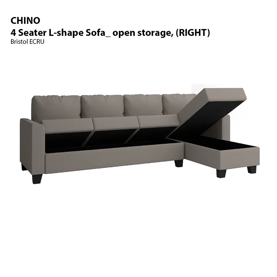 Chino L-shape 4 Seat with Chaise (Right Facing) Sofa