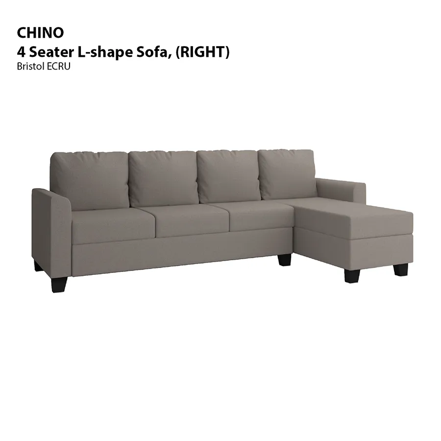 Chino L-shape 4 Seat with Chaise (Right Facing) Sofa