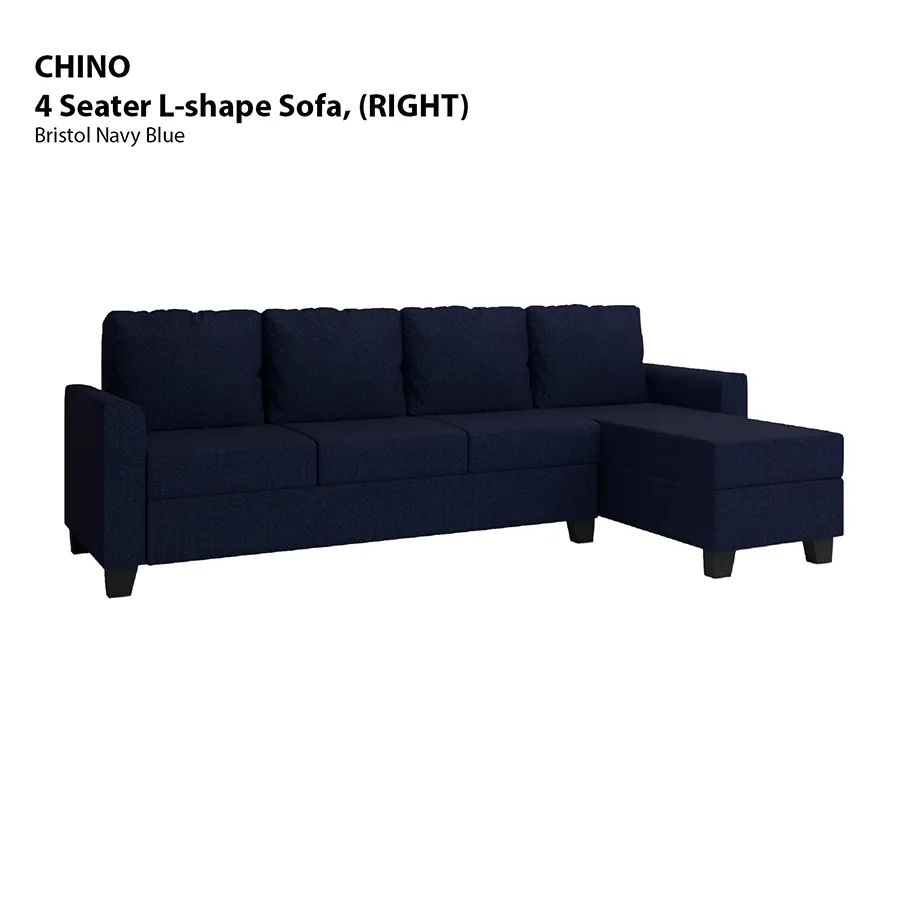 Chino L-shape 4 Seat with Chaise (Right Facing) Sofa