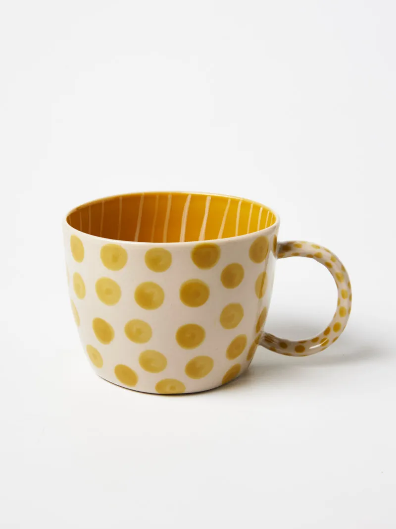 CHINO MUG MUSTARD DOT