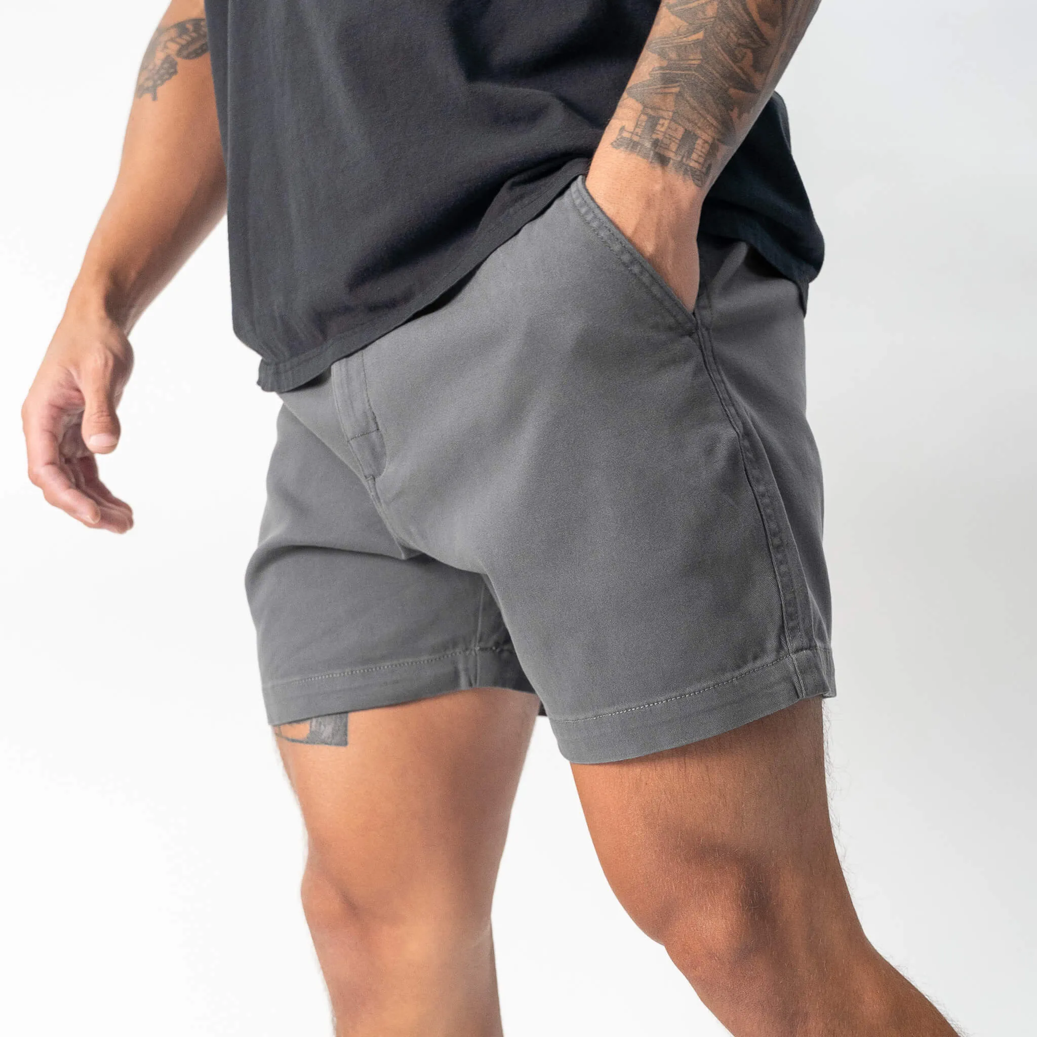 Chino Shorts - Charcoal