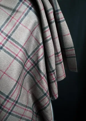 Chocolate Check - Italian Wool Coating