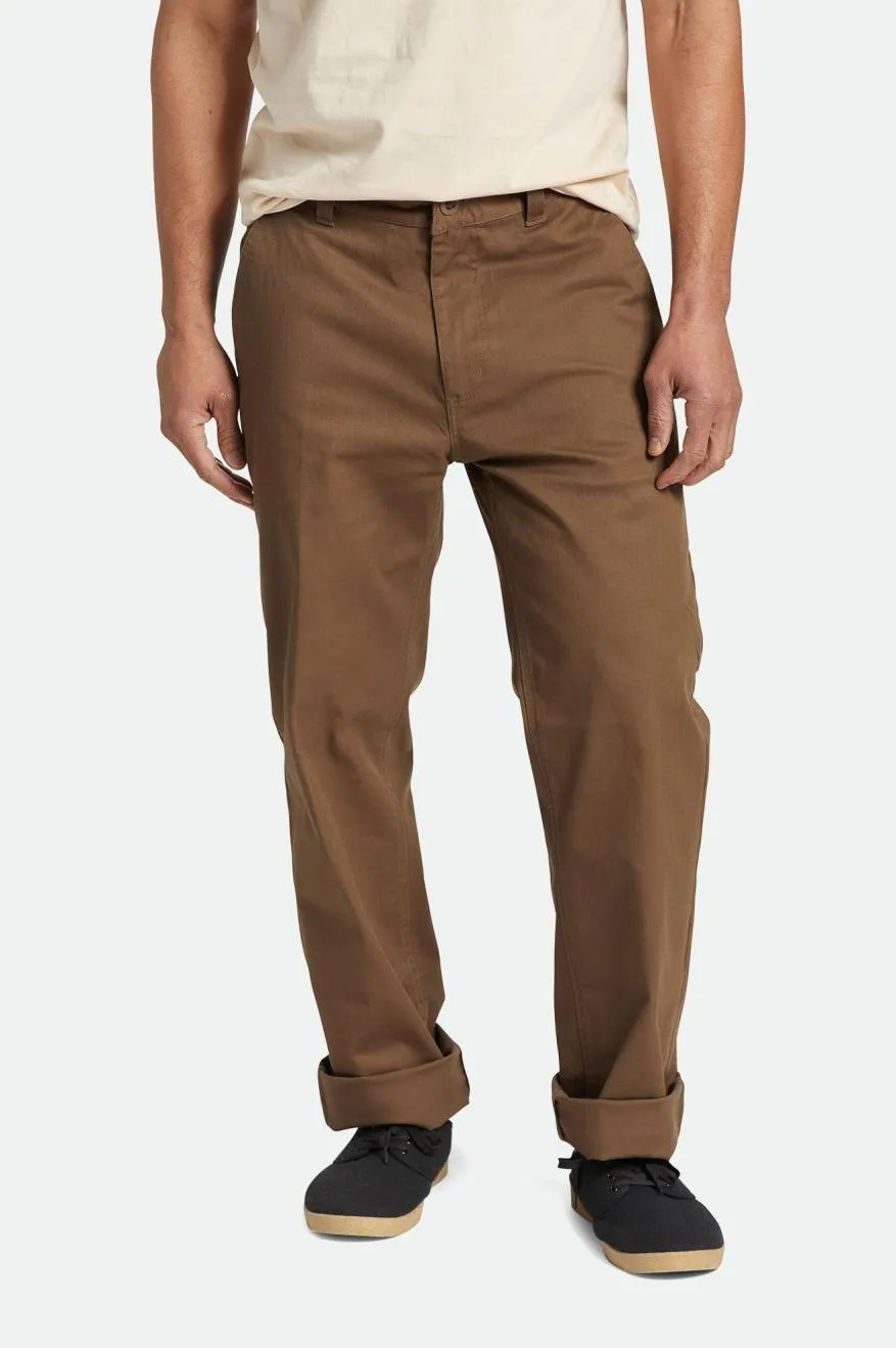 Choice Chino Relaxed Pant - Dark Earth