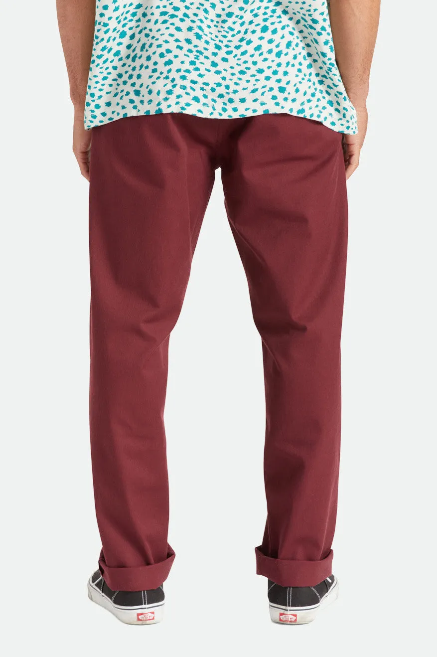 Choice Chino Relaxed Pant - Mahogany