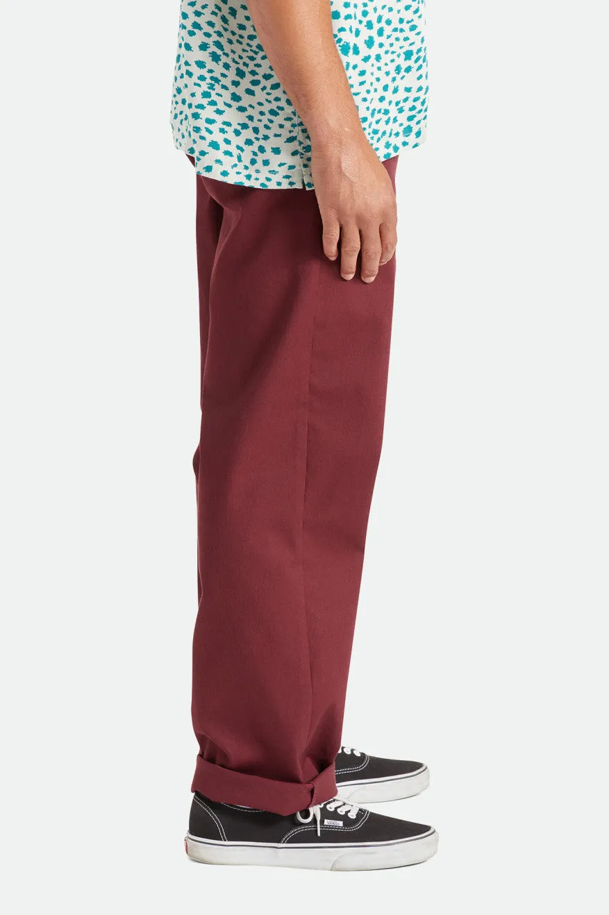 Choice Chino Relaxed Pant - Mahogany