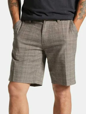 Choice Chino Short Brown/Cream Houndstooth