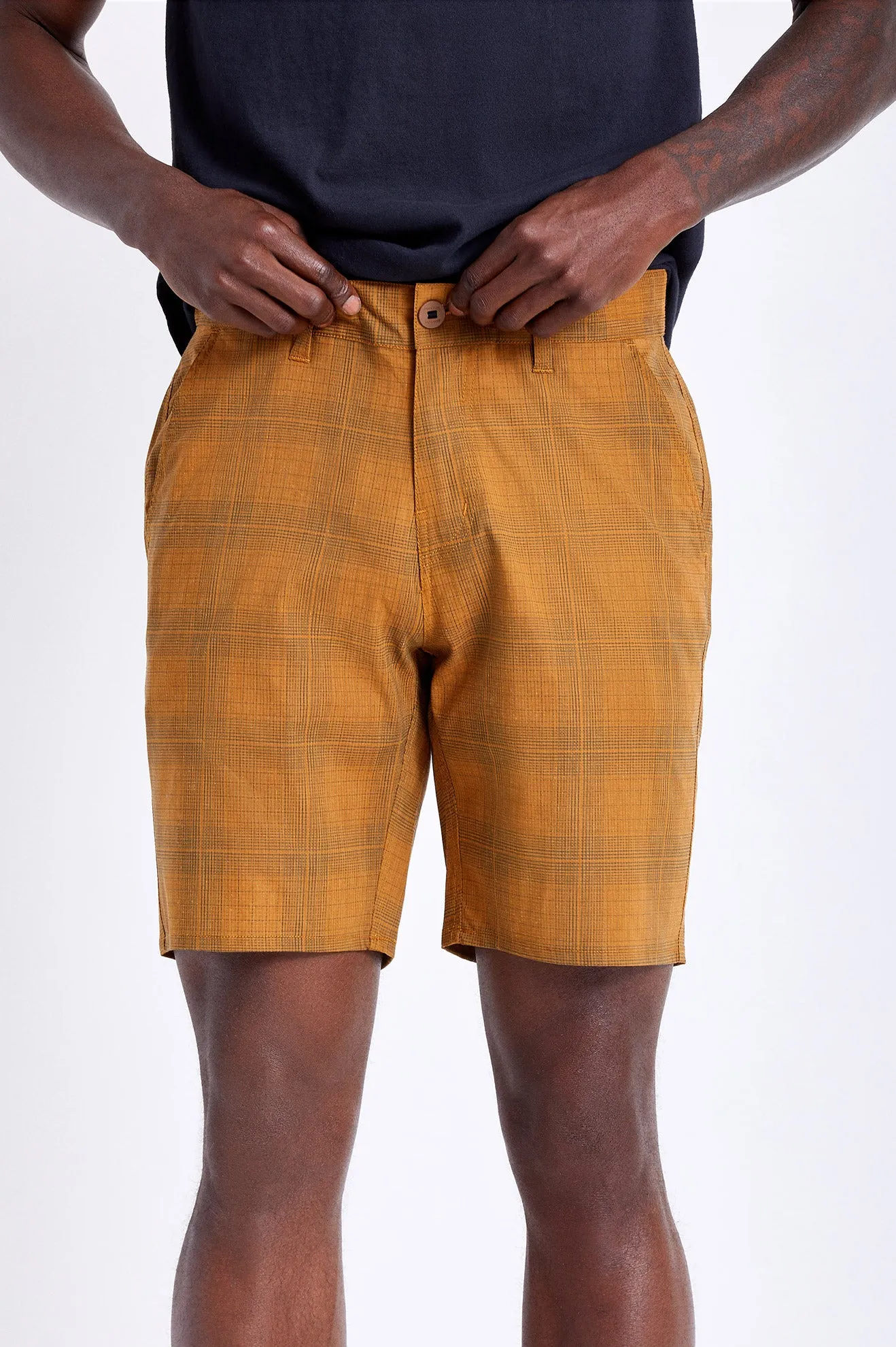 Choice Chino Utility Short - Copper/Steel Blue