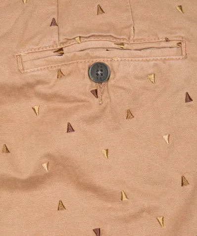 Classic Embroidered Chino Gold