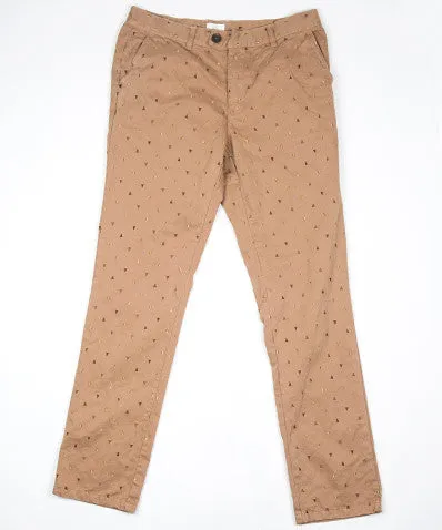 Classic Embroidered Chino Gold