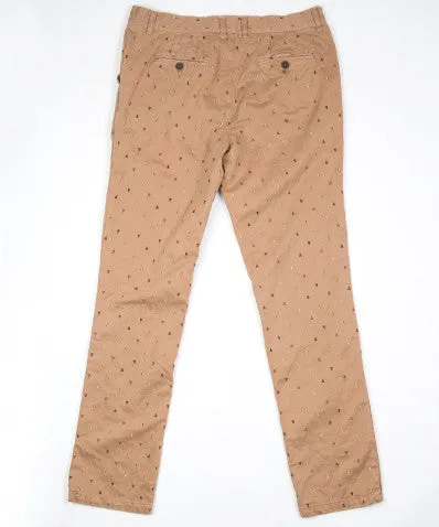 Classic Embroidered Chino Gold