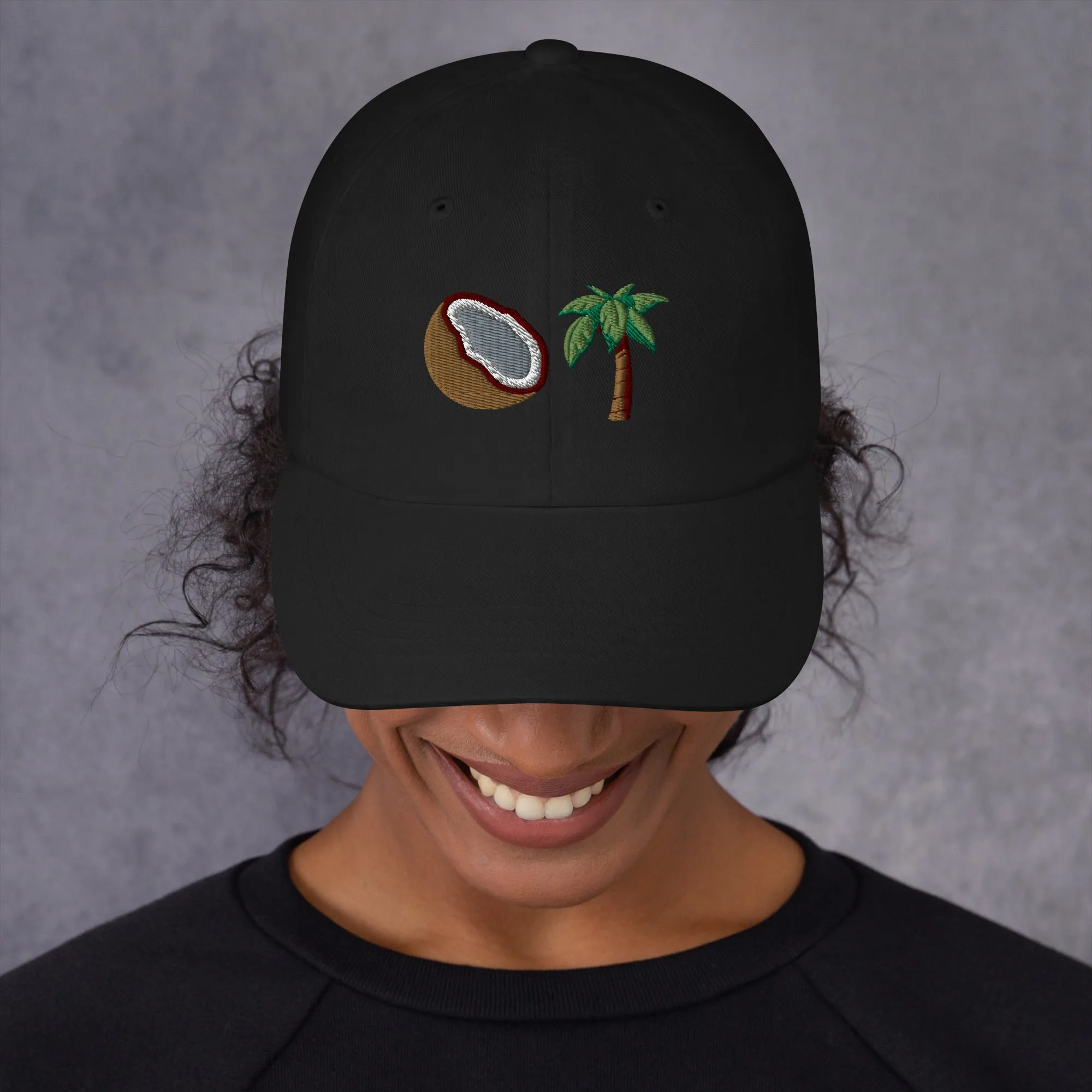 Coconut Tree Dad Hat