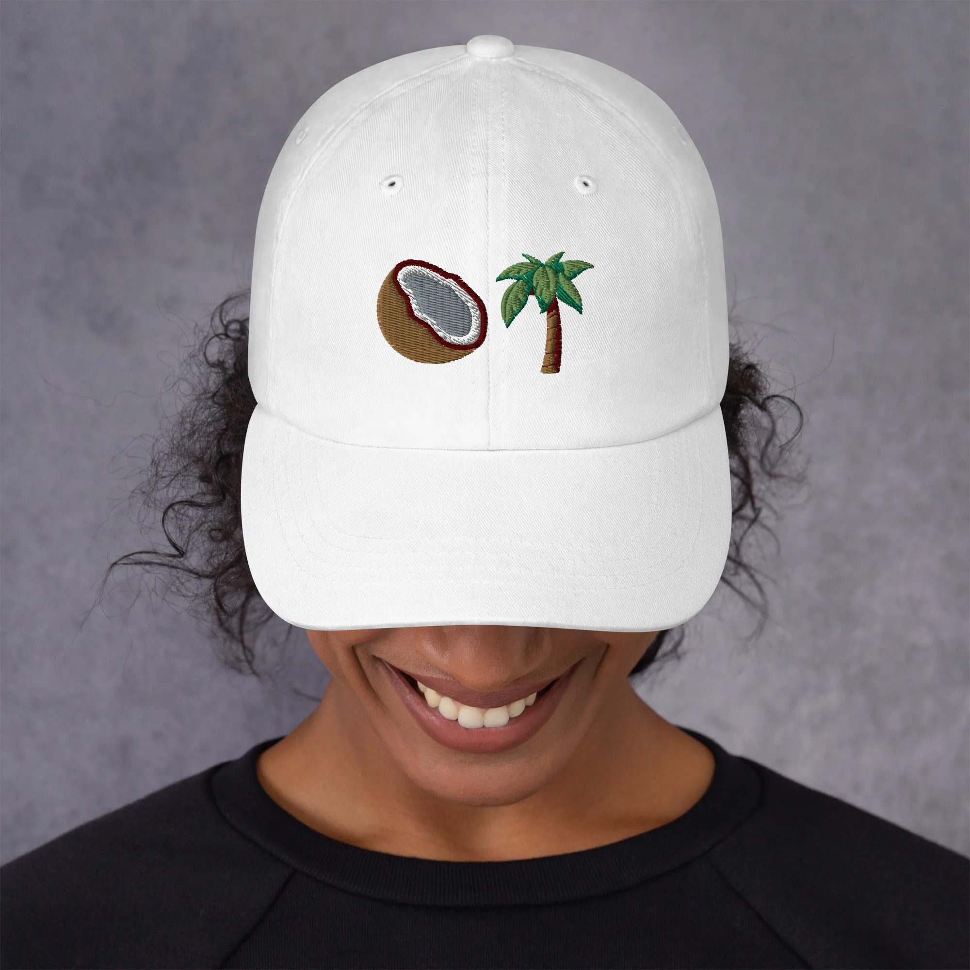 Coconut Tree Dad Hat