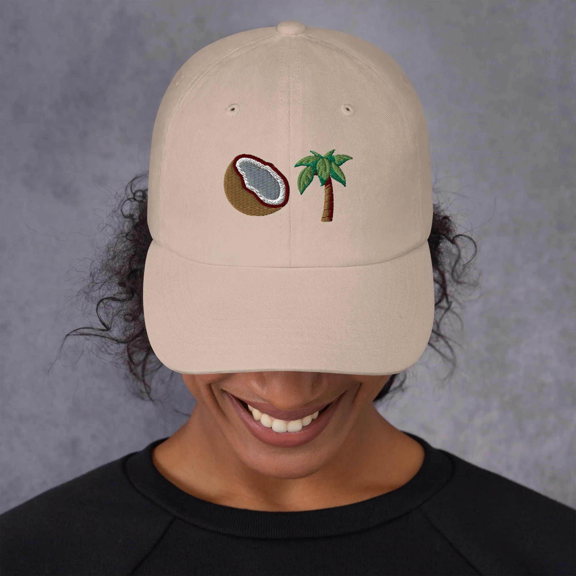 Coconut Tree Dad Hat