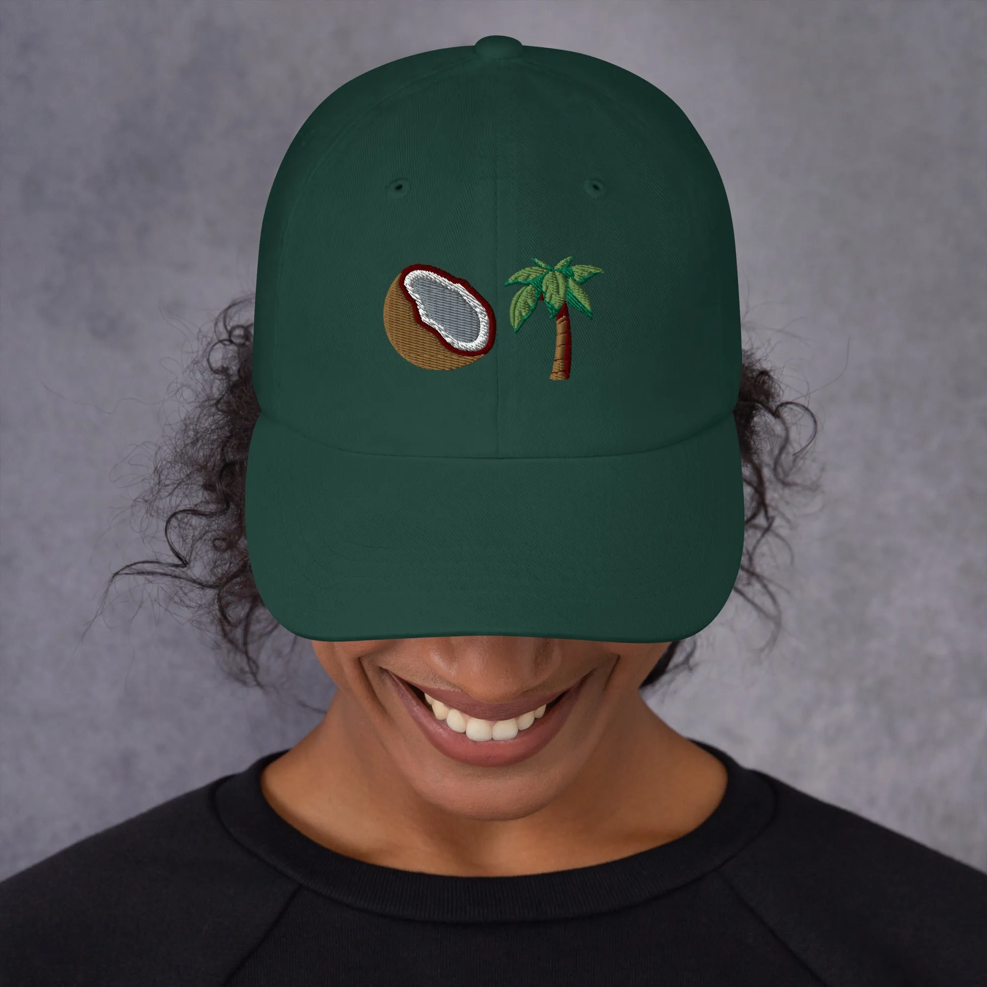 Coconut Tree Dad Hat