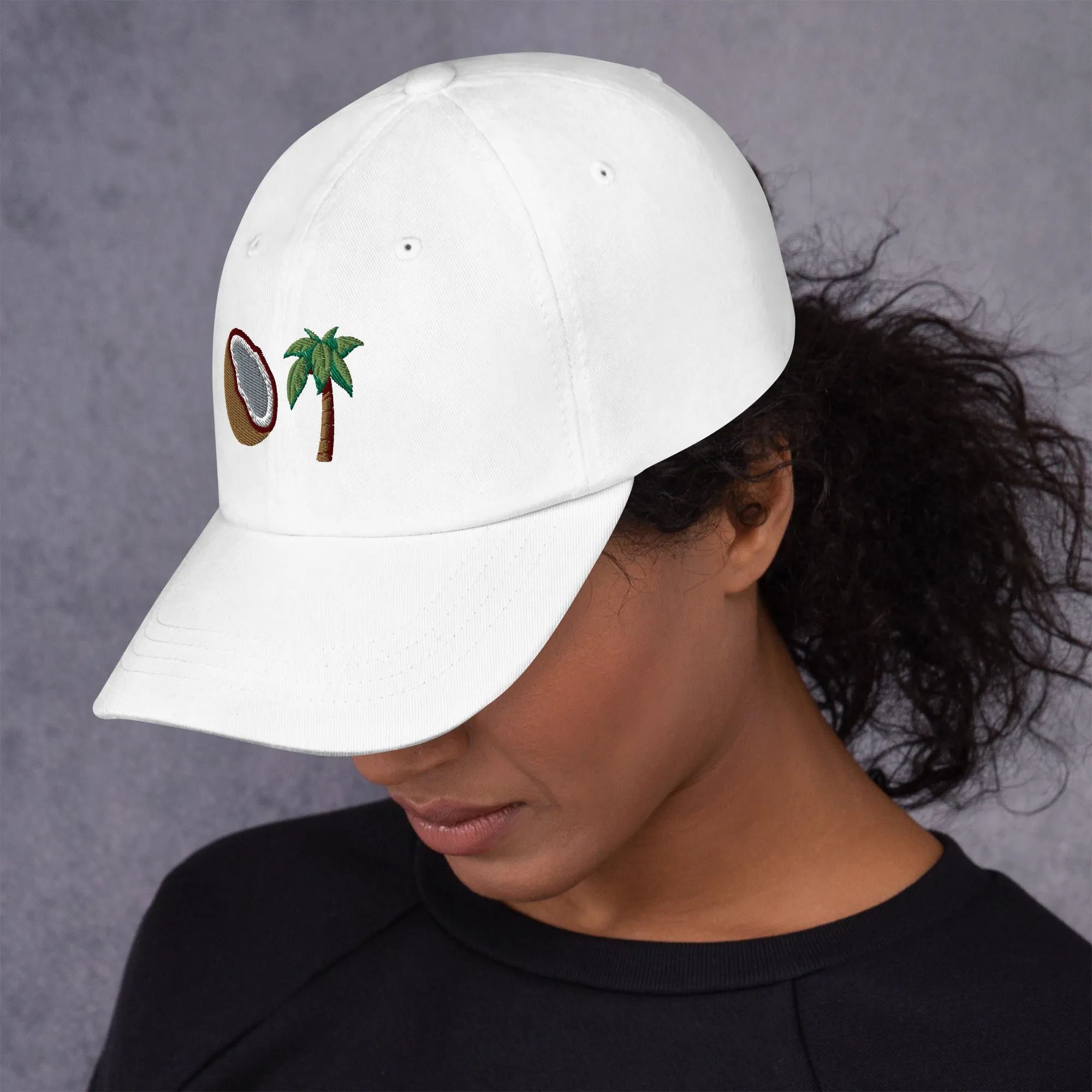 Coconut Tree Dad Hat