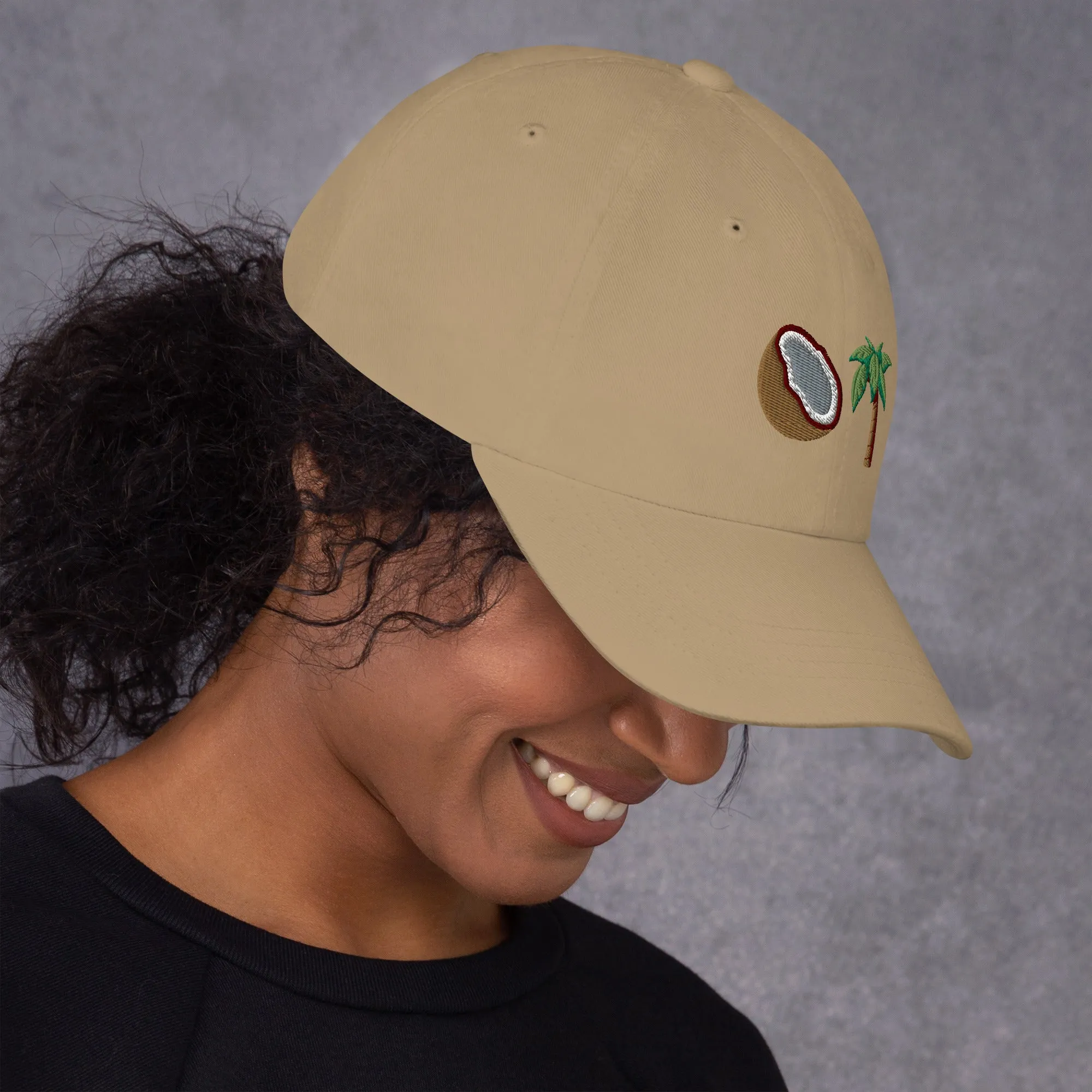 Coconut Tree Dad Hat