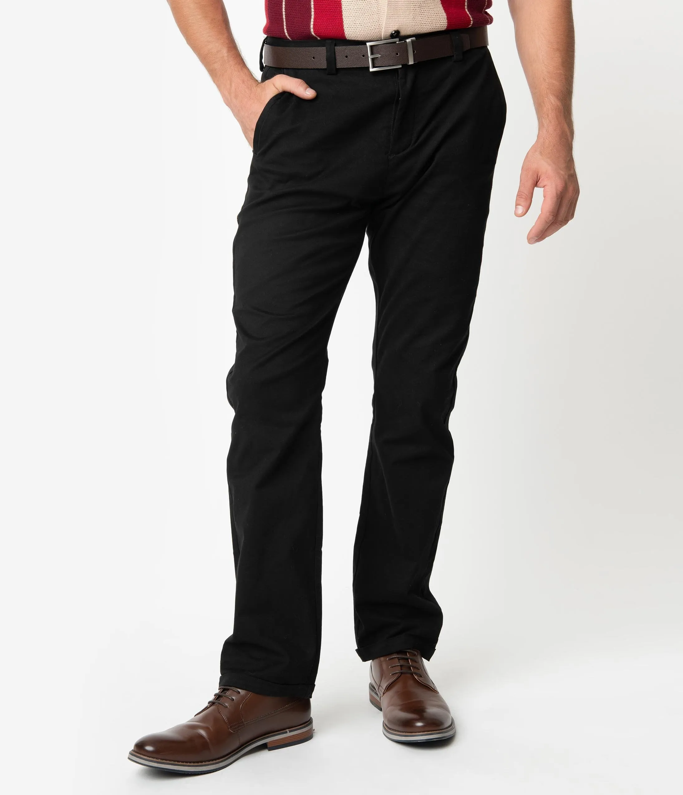 Collectif Black Chino Danny Mens Pants