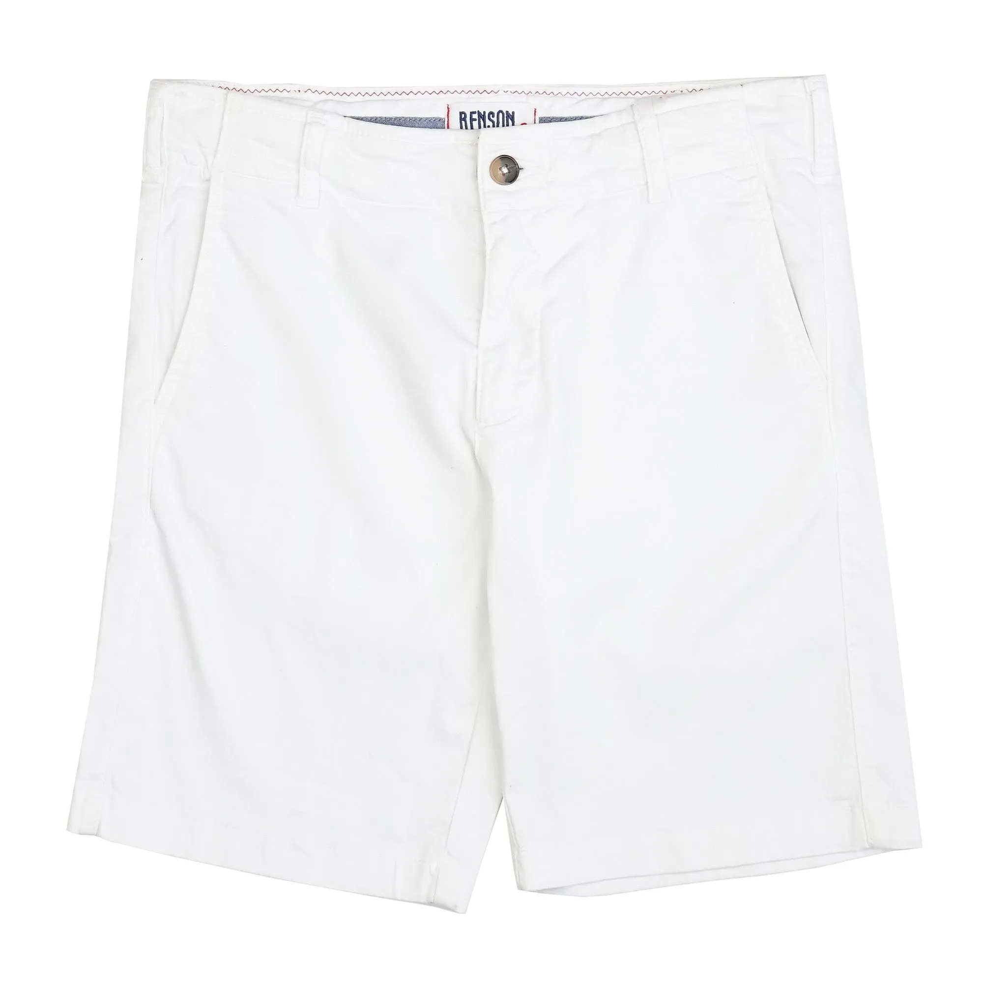 Como White Chino Shorts