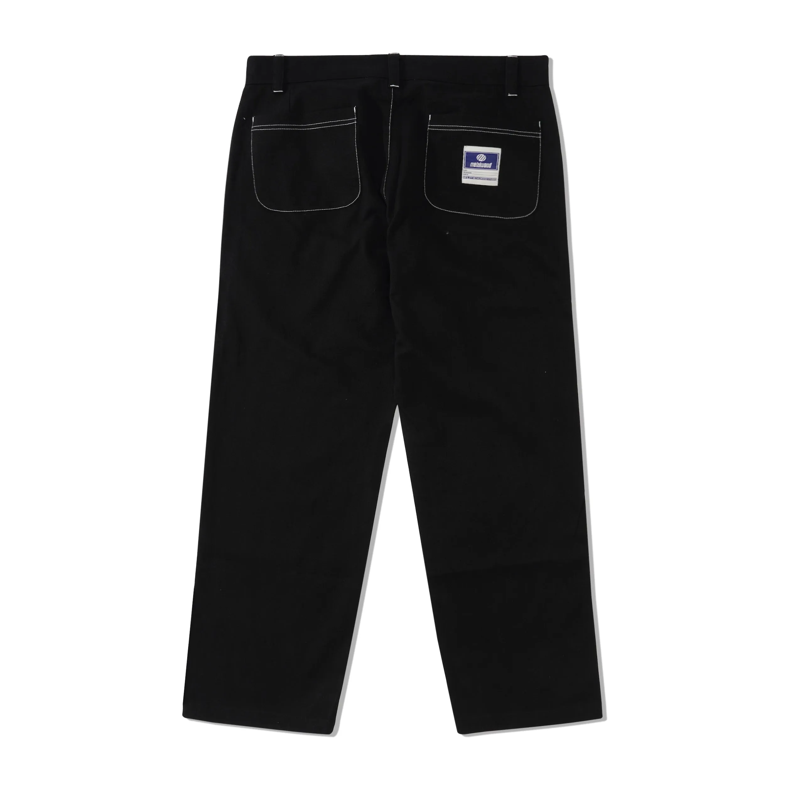 Contrast Sitch Chino Pant, Black