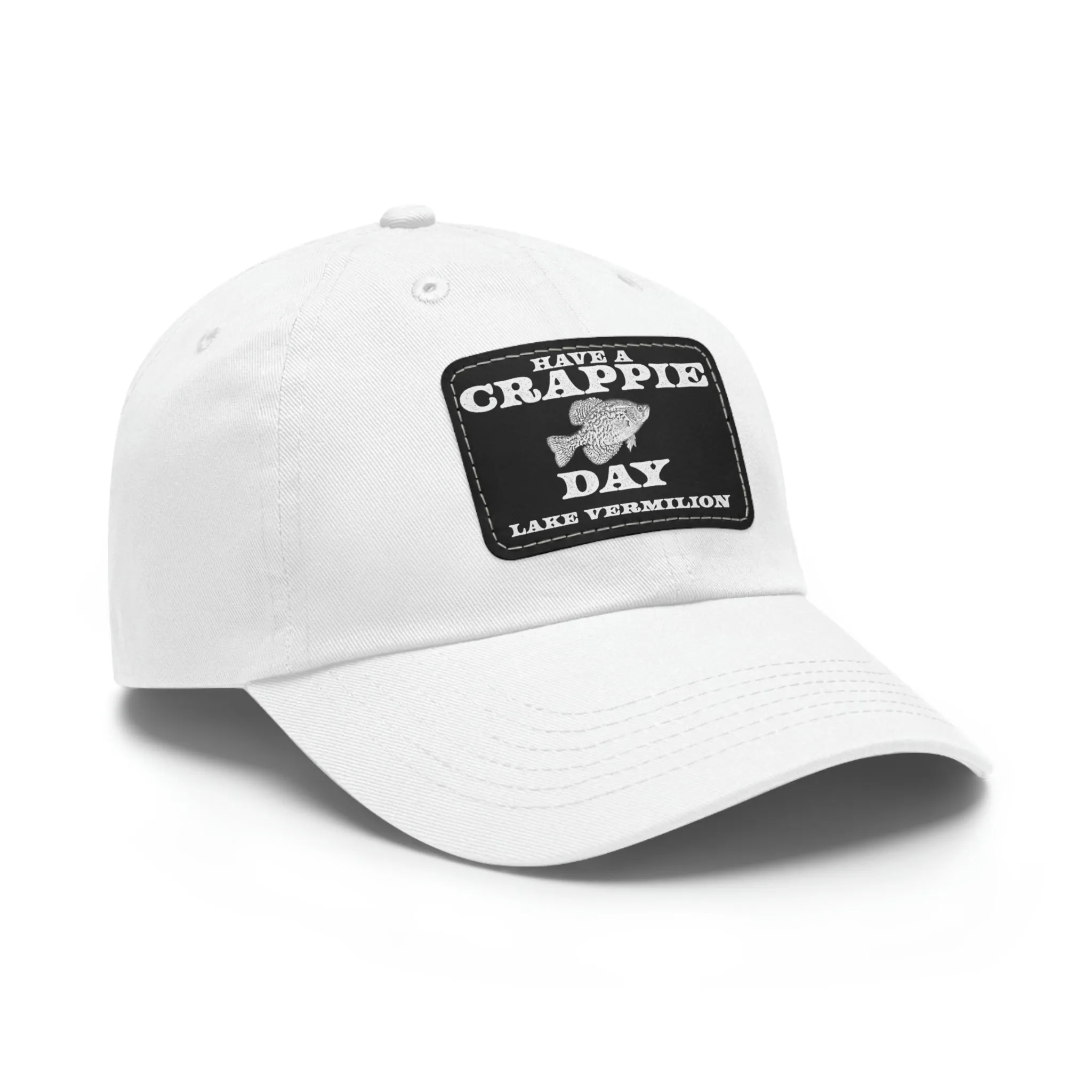 Crappie Day - Lake Vermilion - Hat - Leather Patch