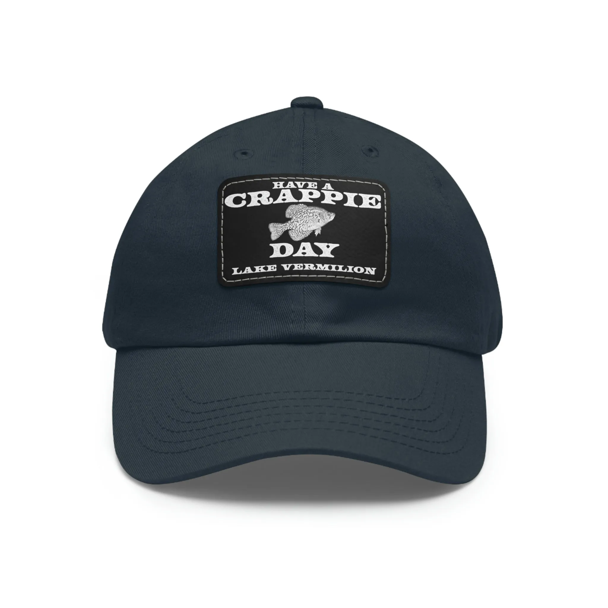 Crappie Day - Lake Vermilion - Hat - Leather Patch