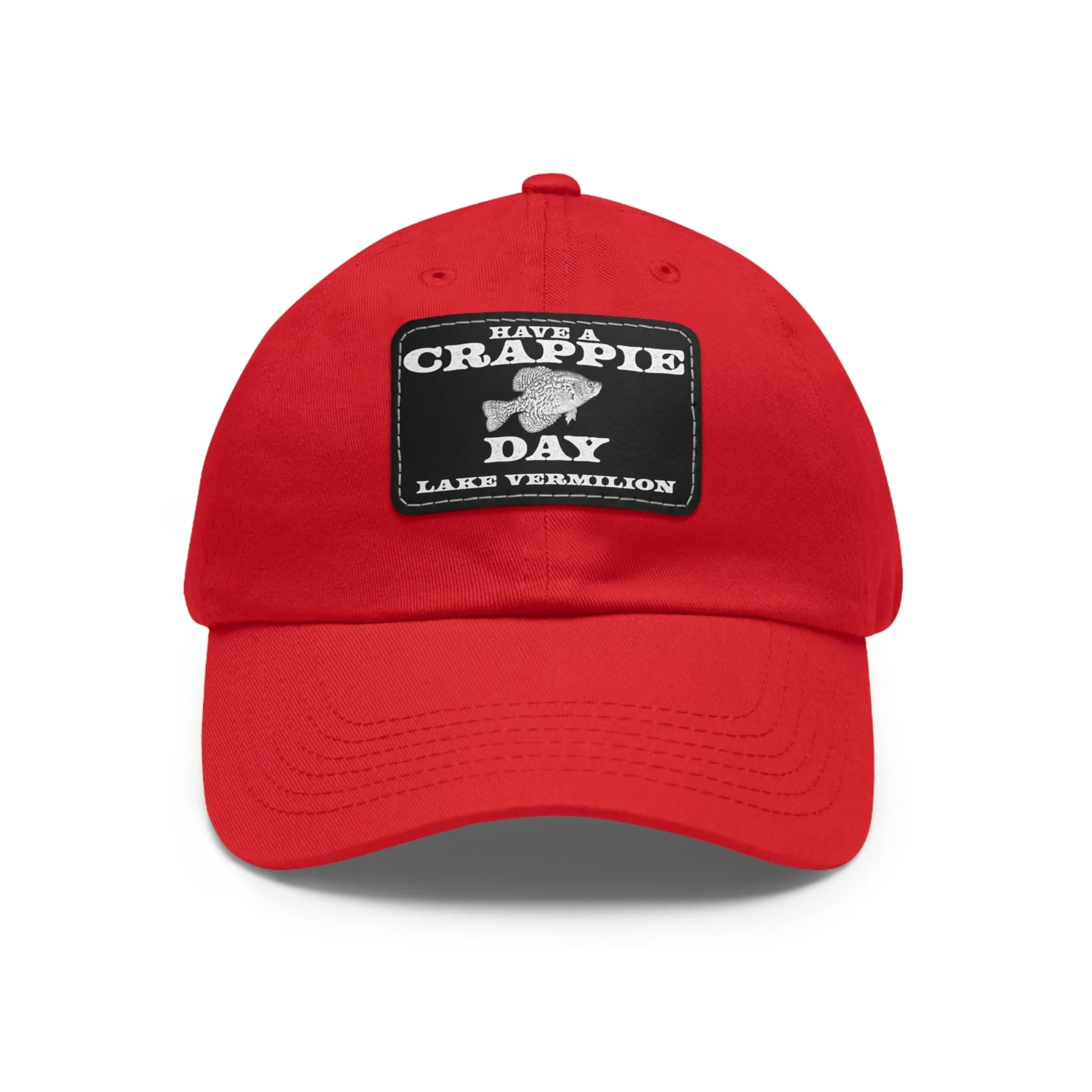 Crappie Day - Lake Vermilion - Hat - Leather Patch