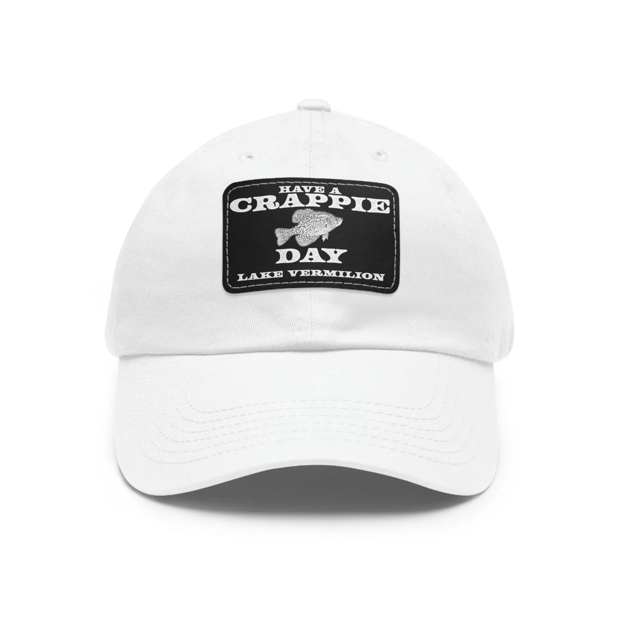 Crappie Day - Lake Vermilion - Hat - Leather Patch